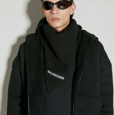 Balenciaga Men Triangle Wool Scarf