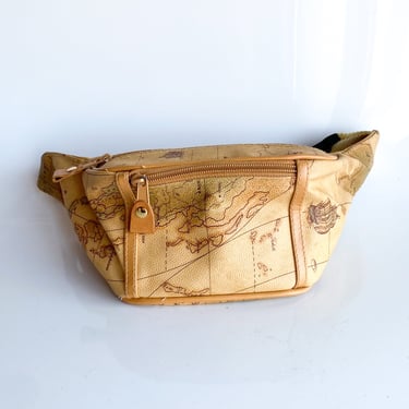 1990s Map Belt Bag