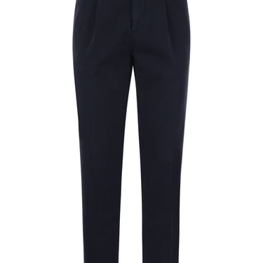 Brunello Cucinelli Men Cotton-Blend Trousers With Darts