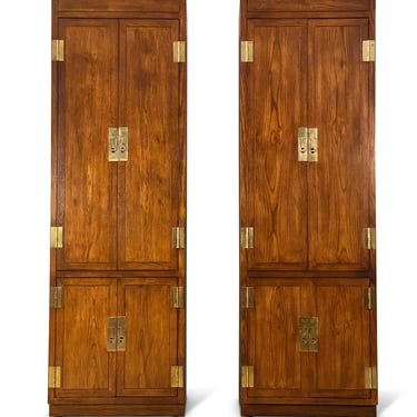 Pair of Tall Slim "Scene One" Armoires by Henredon, Circa 1970s - *Please ask for a shipping quote before you buy. 