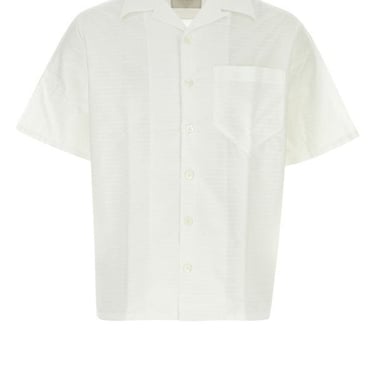 Prada Man Embroidered Poplin Shirt