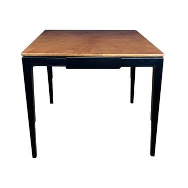 Mid-century Baker Ebonized and Oak Two-drawer Game Table