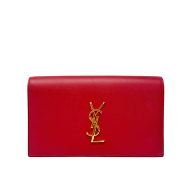 Priavte Listing Zatz YSL Red Leather Clutch