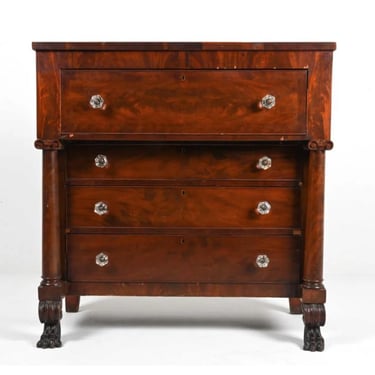 Empire Period ANTIQUE Mahogany Chest of Drawers, c. 1850’s 