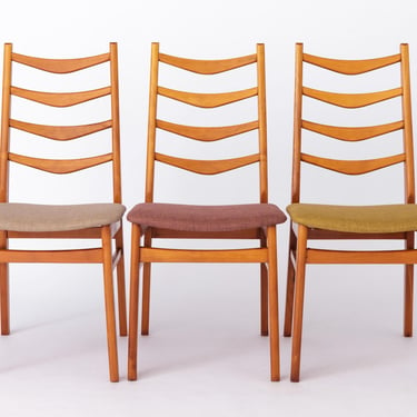 3 Vintage Dining Chairs 1970s - German Design 