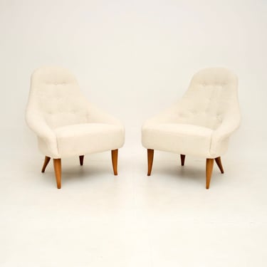 Pair of Vintage Swedish Armchairs by Kerstin Horlin Holmquist