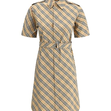 Burberry Women Archivio Check Shirt Dress