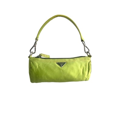 Prada Lime Green Satin Mini Bag