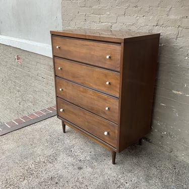 MCM Chest of Drawers with White Knobs