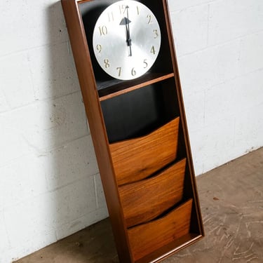 Mid Century Modern Clock Howard Miller Model 590 File Cabinet Arthur Umanoff Mcm