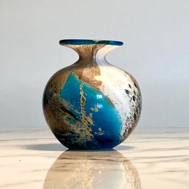 glass vase by Mdina of Malta 