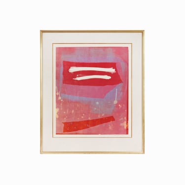 1985 Diana Gitler Lithograph on Paper Rothko Style 