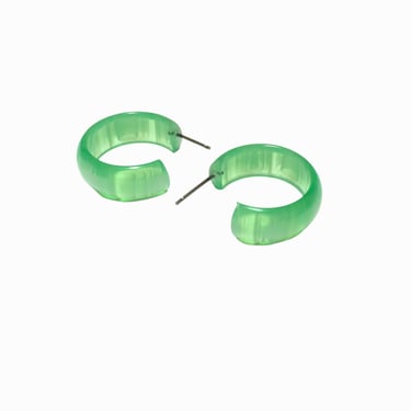 Simple hoops, persian green moon glow
