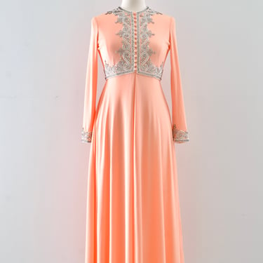 60's Peach Gown