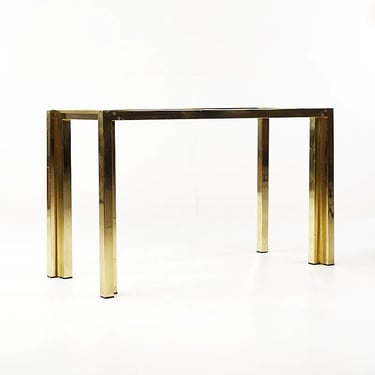 Milo Baughman Style Mid Century Brass Dining Table Base - mcm 