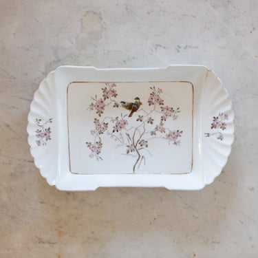 antique Limoges chinoiserie porcelain platter