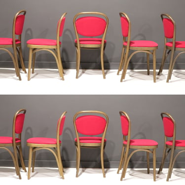Thonet Bentwood Dining Chairs, Set of Ten, 1980s