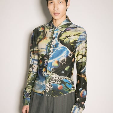 Martine Rose Men Printed Stretch Shirt