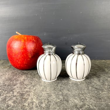 Irice porcelain salt and pepper set - 1960s vintage 