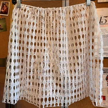 White Swim Coverup/Overlay Skirt