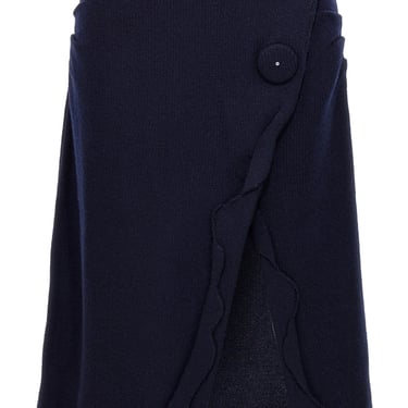 Prada Women Skirt With Maxi Button Split