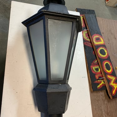 Large outdoor contemporary lantern, 31” tall