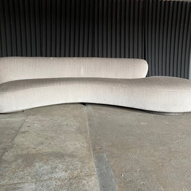 Vladimir Kagan Serpentine Sofa w/arm Right Model 150 BSA 