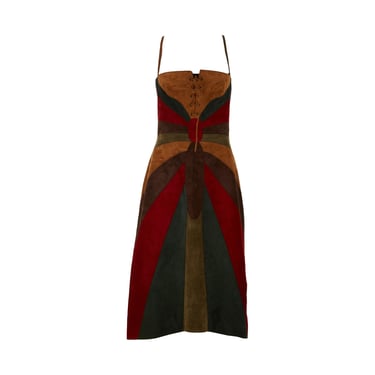 Dolce &amp; Gabbana Butterfly Suede Dress