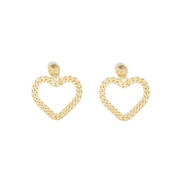 Moschino Women "Chain Heart" Earrings