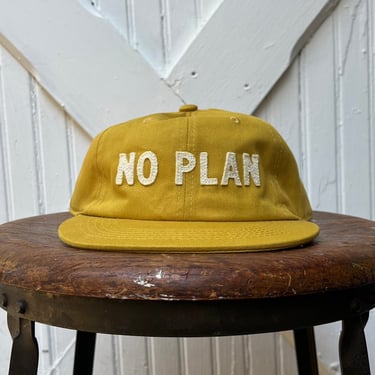 NO PLAN - Mustard Flat Bill Hat