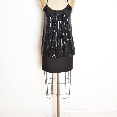 vintage Y2K dress Wet Seal black sequin | Hunca Munca Vintage - Chicago, IL 