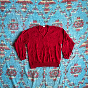 Vintage 1970s Champion V-Neck Sweater 