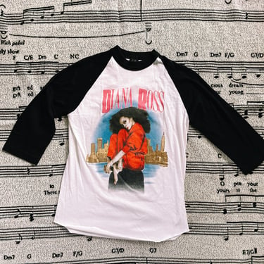 Vintage Diana Ross Concert Raglan Shirt