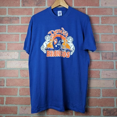 Vintage 80s 90s NFL Denver Broncos Football ORIGINAL Sports Tee - Extra Large 