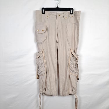 Vintage Y2K Baby Phat Low Rise Capris, Size Medium  / Large 