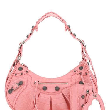 Balenciaga Woman Pink Leather Le Cagole S Shoulder Bag