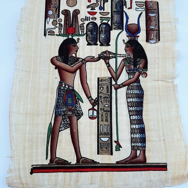 Kemetic Painting on Papyrus Paper