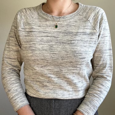 Etoile Isabel Marantz Wool Blend Heather Gray 3/4 Sleeve Minimalist Sweater Sz M 