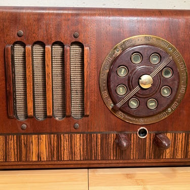 1937 GE Teledial AM Radio, Elec Restoration, Art Deco Model G-50 