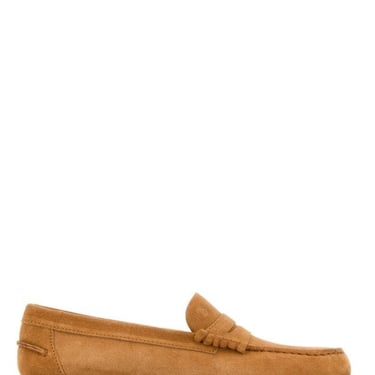 Tod's Women Camel Suede Loafers