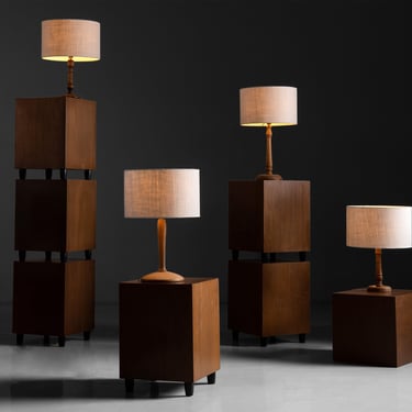 Table Lamps / Beech Side Tables