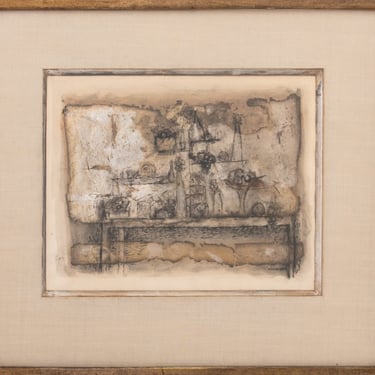 Edward Giobbi Still Life Scene Mixed Media, 1975