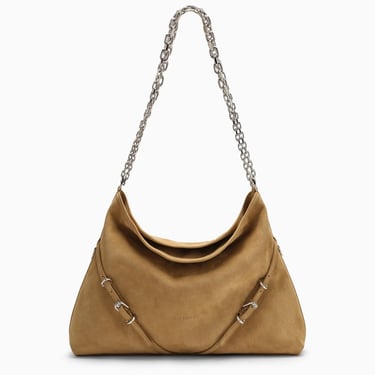 Givenchy Medium Voyou Chain Bag In Hazel Suede Women
