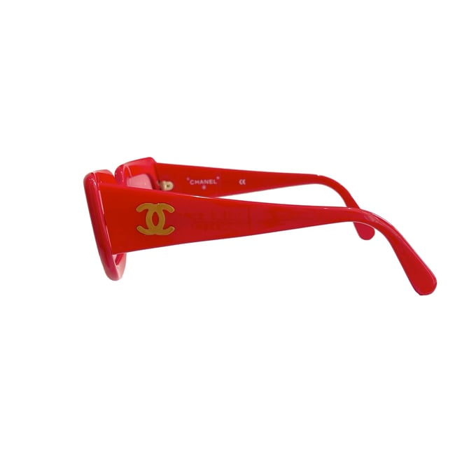 Chanel Red Jumbo Logo Sunglasses, Treasures of NYC