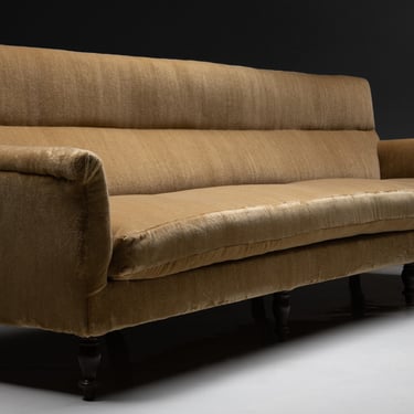 Napoleon III Sofa in Teddy Mohair by Pierre Frey, 120 Inches