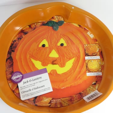 Vintage Wilton Jack O'Lantern Cake Pan - Wilton 2000 Pumpkin Cake Pan 