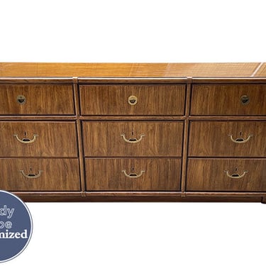 70.5&quot; Unfinished 9 Drawer Vintage Dresser #08229