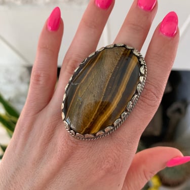 Tigers Eye Ring from Nepal