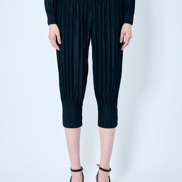 Pleats Please Issey Miyake Women Cropped Pleated Pants