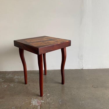 Tall Inlaid Side Table by Michael Kelley 